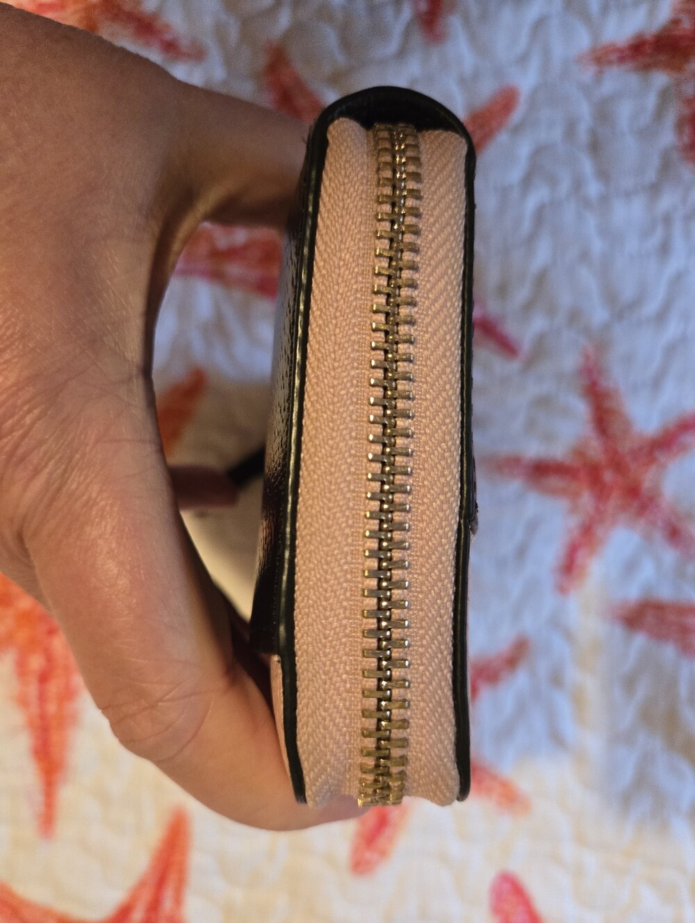 Kate Spade Jeanne Large Continental Leather Wallet - Warm Vellum / Black - Picture 7 of 11